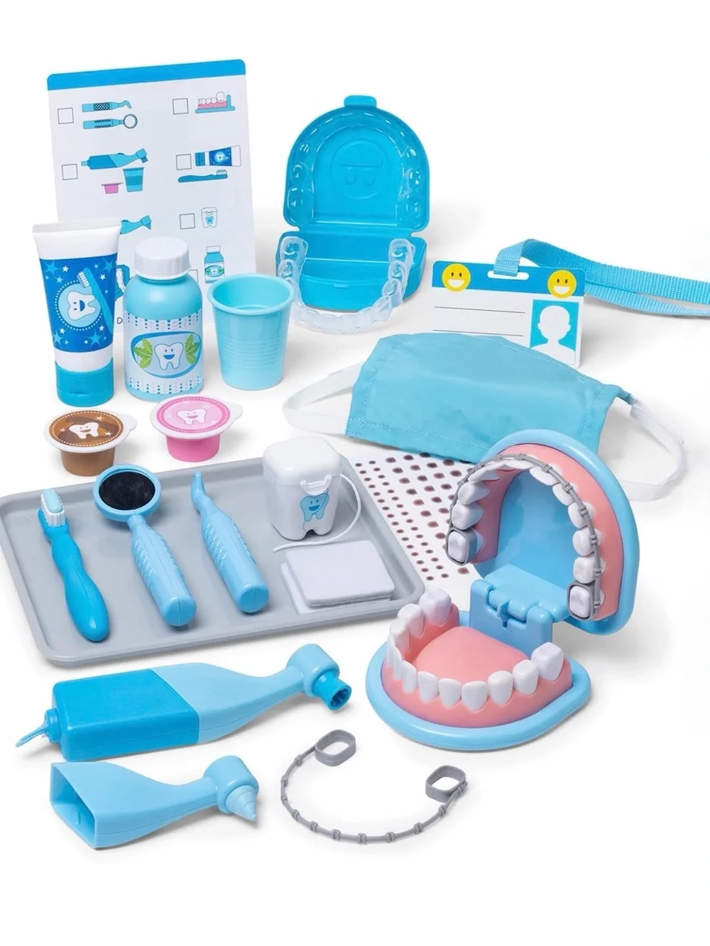 Melissa & Doug Super Smile Dentist Set 25 Piece Dentist Kit with Oversized Teeth